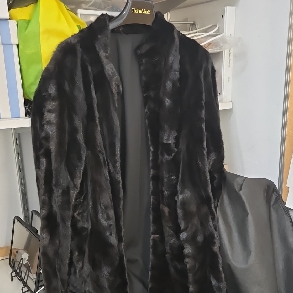 The Limited Black Faux Fur Coat